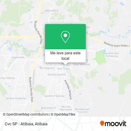 Cvc SP - Atibaia mapa