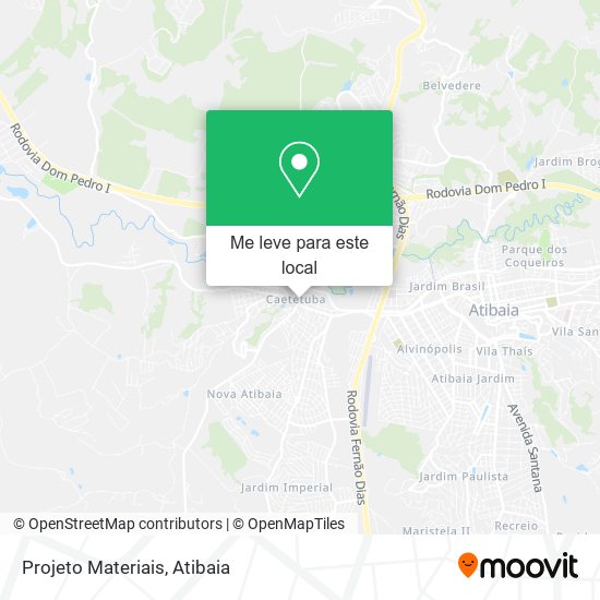 Projeto Materiais mapa