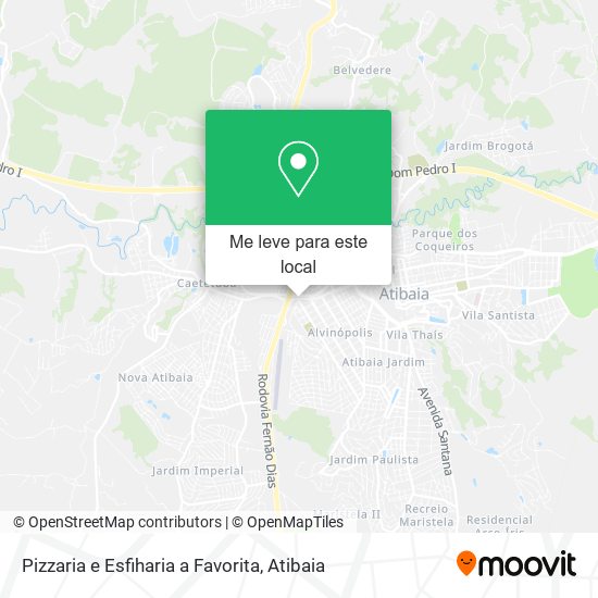 Pizzaria e Esfiharia a Favorita mapa