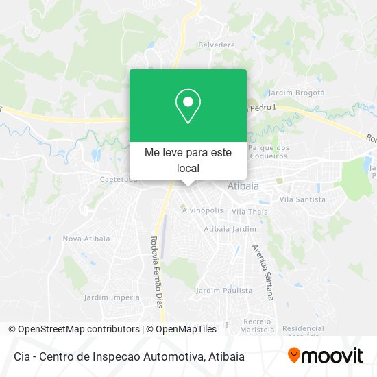 Cia - Centro de Inspecao Automotiva mapa