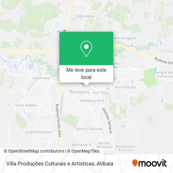 Villa Produções Culturais e Artísticas mapa