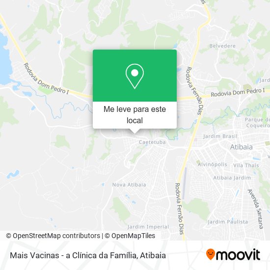 Mais Vacinas - a Clínica da Família mapa