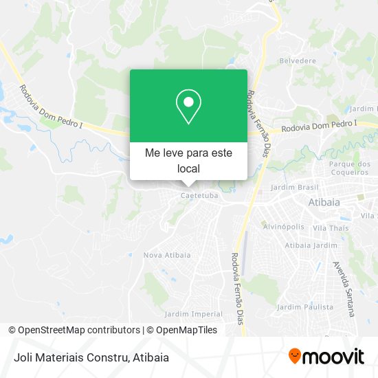 Joli Materiais Constru mapa