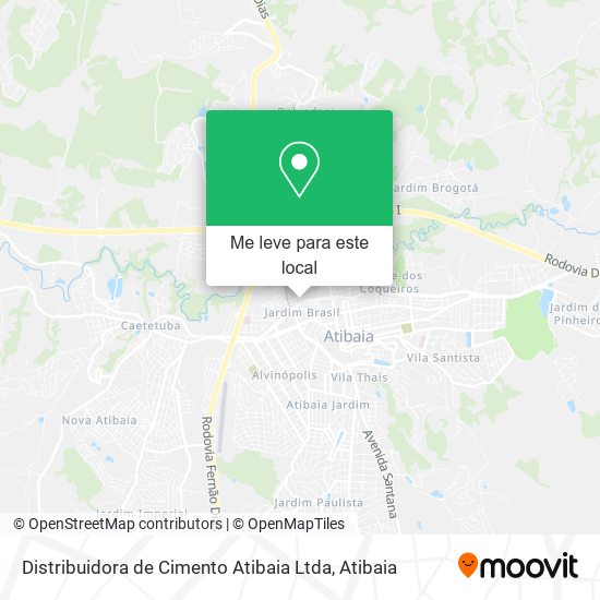 Distribuidora de Cimento Atibaia Ltda mapa