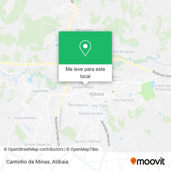 Cantinho de Minas mapa