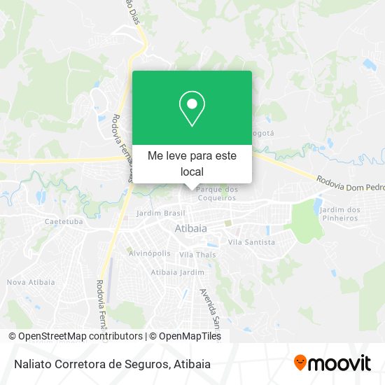 Naliato Corretora de Seguros mapa