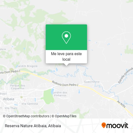 Reserva Nature Atibaia mapa