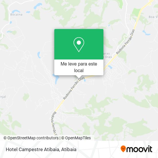 Hotel Campestre Atibaia mapa