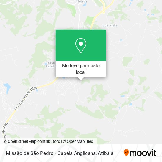 Missão de São Pedro - Capela Anglicana mapa