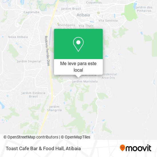 Toast Cafe Bar & Food Hall mapa