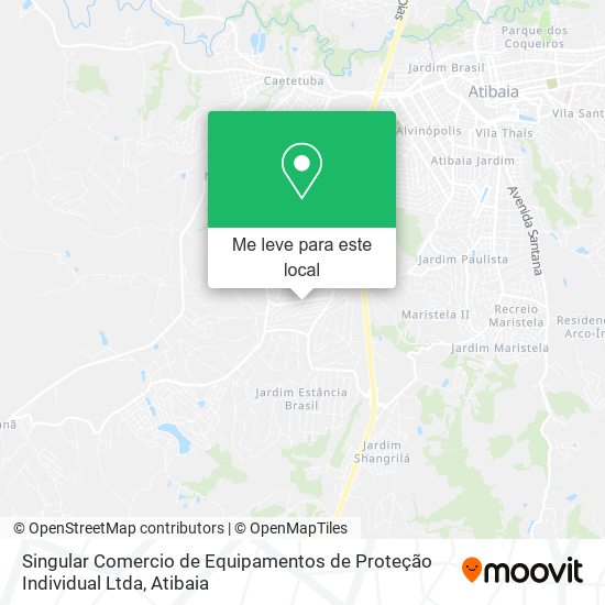 Singular Comercio de Equipamentos de Proteção Individual Ltda mapa