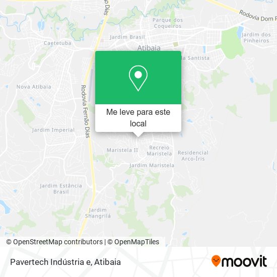 Pavertech Indústria e mapa