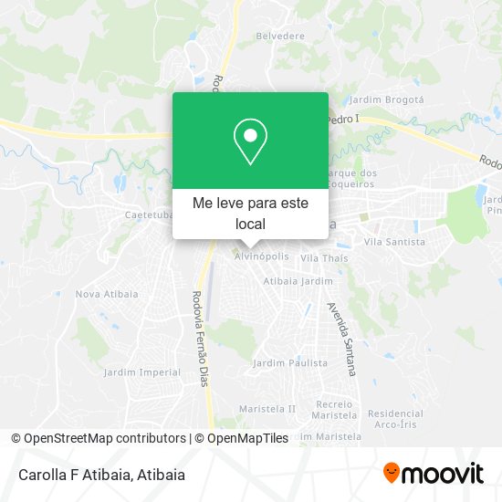 Carolla F Atibaia mapa