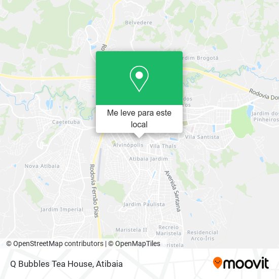 Q Bubbles Tea House mapa