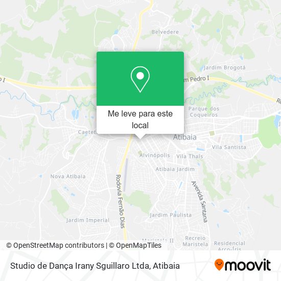 Studio de Dança Irany Sguillaro Ltda mapa