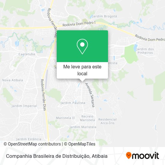 Como chegar até Companhia Brasileira de Distribuição em Atibaia de ônibus?