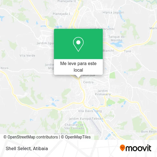 Shell Select mapa