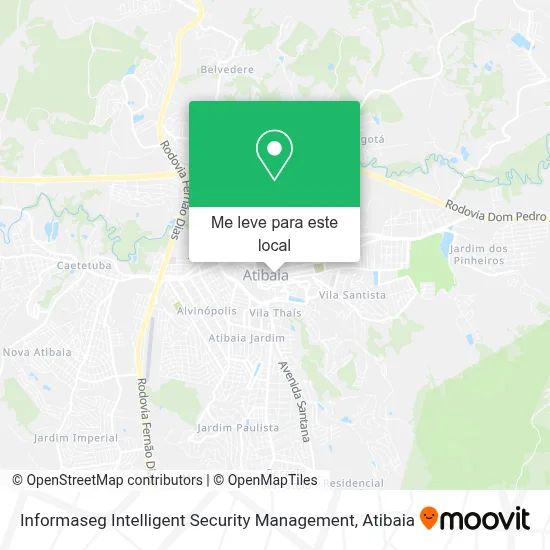 Informaseg Intelligent Security Management mapa