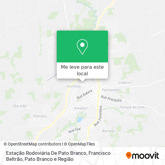 Estação Rodoviária De Pato Branco mapa
