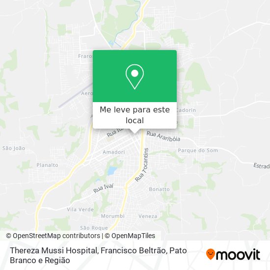 Thereza Mussi Hospital mapa