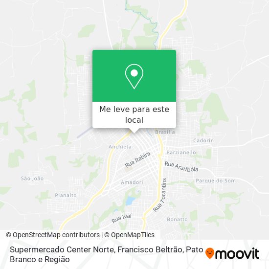 Supermercado Center Norte mapa