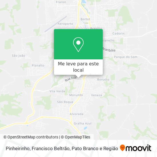 Pinheirinho mapa