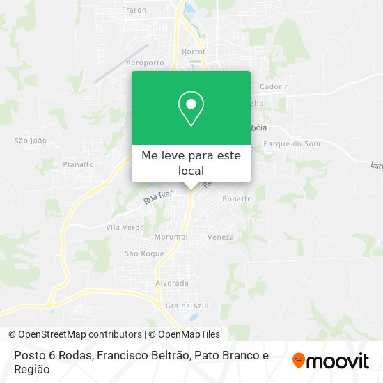 Posto 6 Rodas mapa