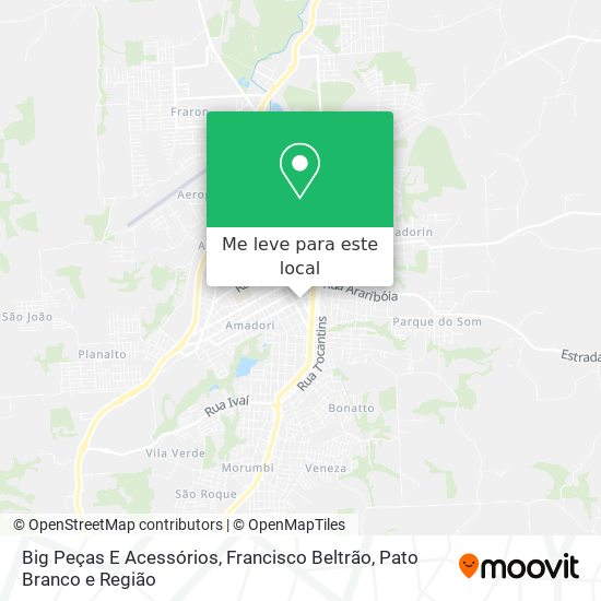 Big Peças E Acessórios mapa