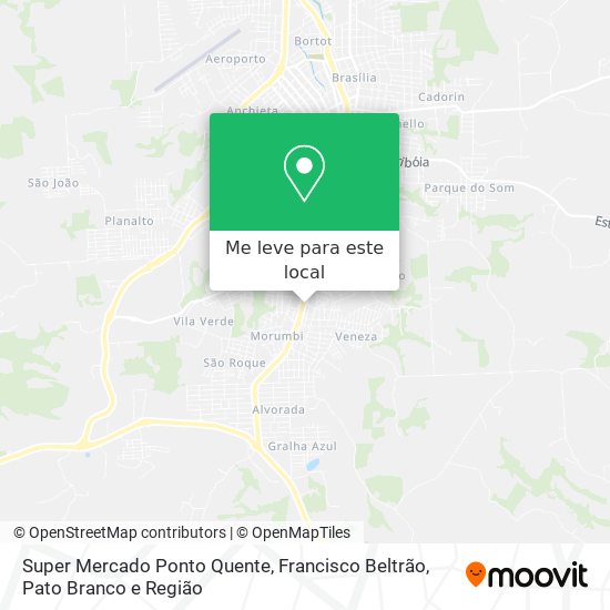 Super Mercado Ponto Quente mapa