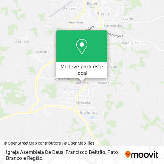 Igreja Asembleia De Deus mapa