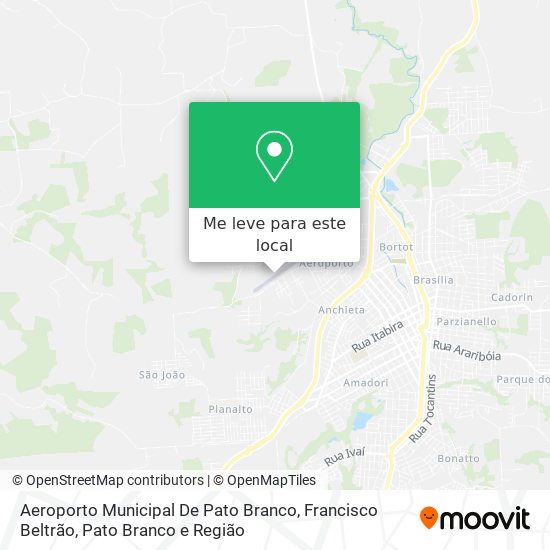 Aeroporto Municipal De Pato Branco mapa