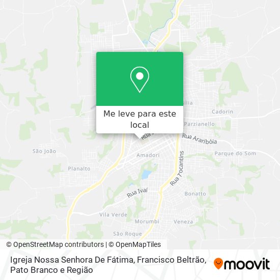 Igreja Nossa Senhora De Fátima mapa