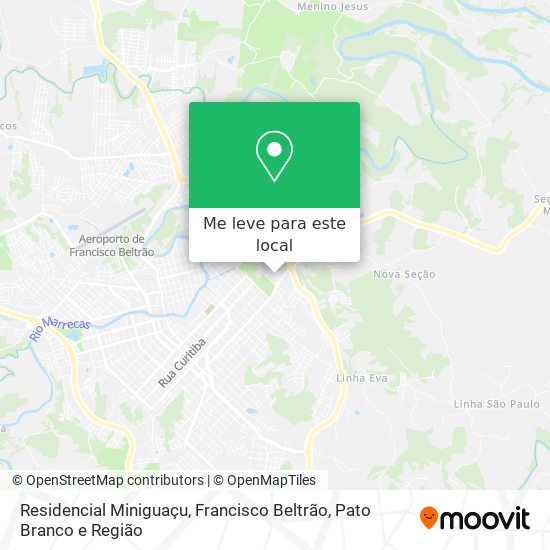 Residencial Miniguaçu mapa