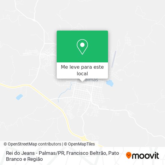 Rei do Jeans - Palmas/PR mapa
