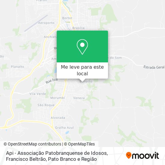 Api - Associação Patobranquense de Idosos mapa