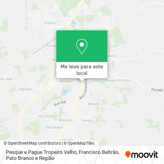 Pesque e Pague Tropeiro Velho mapa