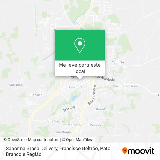 Sabor na Brasa Delivery mapa