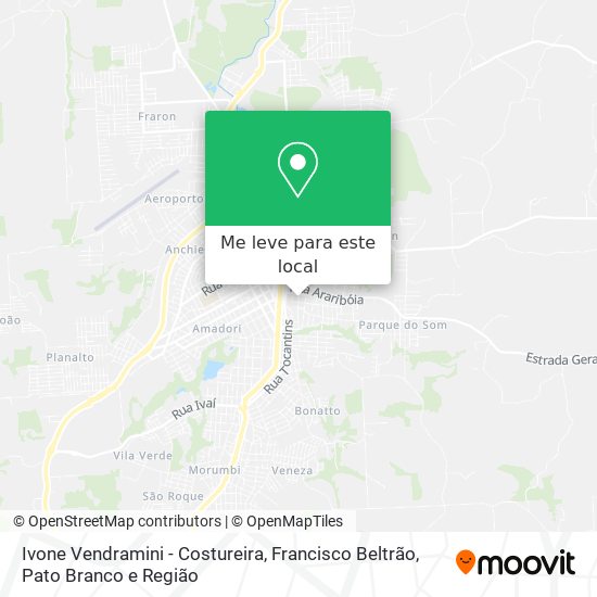 Ivone Vendramini - Costureira mapa