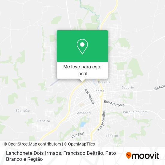 Lanchonete Dois Irmaos mapa