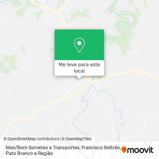 Max/Bom Sorvetes e Transportes mapa