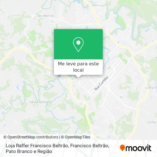 Loja Raffer Francisco Beltrão mapa