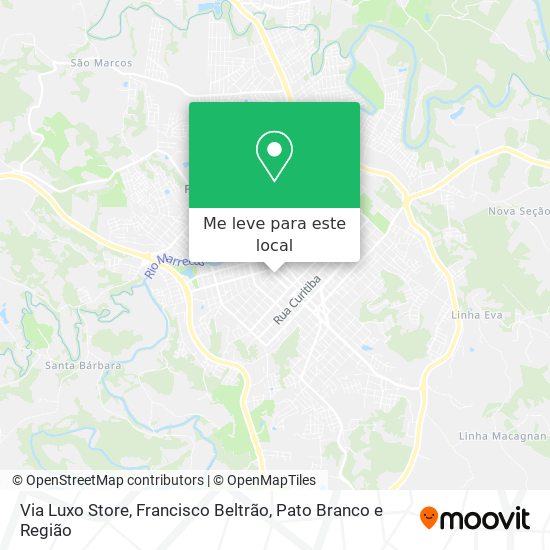 Via Luxo Store mapa