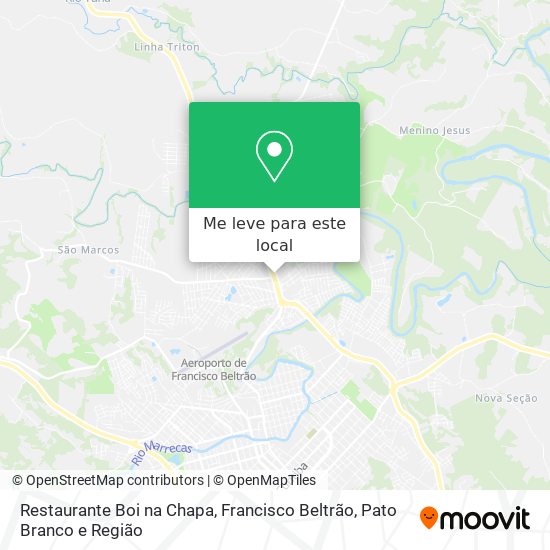Restaurante Boi na Chapa mapa