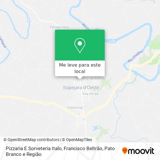 Pizzaria E Sorveteria Italo mapa