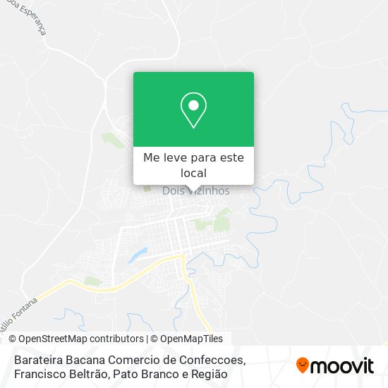 Barateira Bacana Comercio de Confeccoes mapa