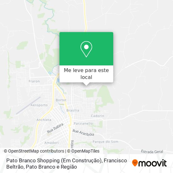 Pato Branco Shopping (Em Construção) mapa