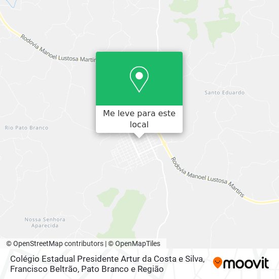 Colégio Estadual Presidente Artur da Costa e Silva mapa