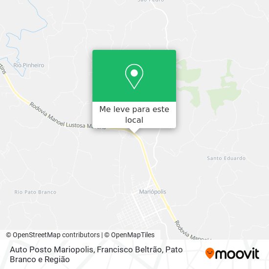 Auto Posto Mariopolis mapa