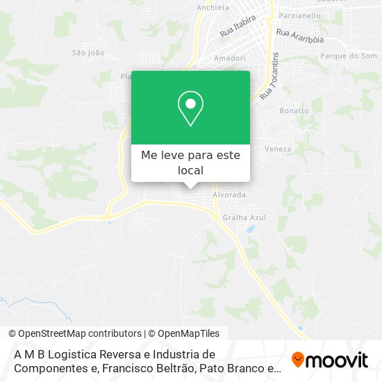 A M B Logistica Reversa e Industria de Componentes e mapa