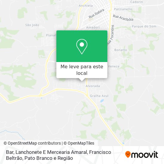 Bar, Lanchonete E Mercearia Amaral mapa